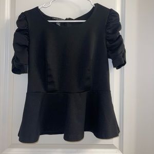 INC International Concepts Black Blouse